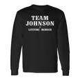 Team Johnson Surname Last Name Long Sleeve T-Shirt Gifts ideas