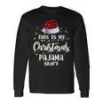 This Is My Christmas Pajama Xmas Lights Funny Holiday Men Women Long Sleeve T-shirt Graphic Print Unisex Gifts ideas