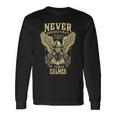 Never Underestimate The Power Of Calmes Personalized Last Name Long Sleeve T-Shirt Gifts ideas