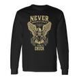 Never Underestimate The Power Of Chuck Personalized Last Name Long Sleeve T-Shirt Gifts ideas