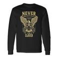 Never Underestimate The Power Of Clover Personalized Last Name Long Sleeve T-Shirt Gifts ideas