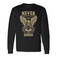 Never Underestimate The Power Of Germani Personalized Last Name Long Sleeve T-Shirt Gifts ideas