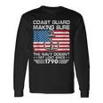 Us Coast Guard Making Sure The Navy Doesnt Get Lost Uscg Long Sleeve T-Shirt Gifts ideas