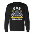 Uss Coral Sea Aircraft Carrier Military Veteran Long Sleeve T-Shirt Gifts ideas