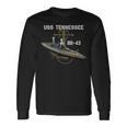Uss Tennessee Bb-43 Battleship Ww2 American Warship Veterans Long Sleeve T-Shirt Gifts ideas
