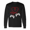 Video Gamer Valentines Day Tshirt With Controllers Heart Long Sleeve T-Shirt Gifts ideas