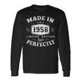 Vintage 1958 Made In 1958 65 Geburtstag Mann Frau 65 Jahre V2 Langarmshirts Geschenkideen