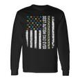 Vintage American Flag Best Autism Dad Ever Autism Awareness Long Sleeve T-Shirt T-Shirt Gifts ideas
