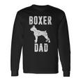 Vintage Boxer Dad Dog Daddy Boxer Father Long Sleeve T-Shirt Gifts ideas