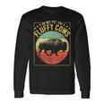 Vintage Buffalo Wild Animal I Do Not Pet Fluffy Cows I Bison Long Sleeve T-Shirt Gifts ideas