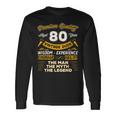 Vintage The Man Myth Legend 80 Yrs 80Th Birthday Long Sleeve T-Shirt T-Shirt Gifts ideas
