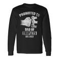 Vintage Promoted To Dad Of Triplets Est 2022 Long Sleeve T-Shirt Gifts ideas