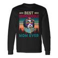 Vintage Retro Best Bernedoodle Mom Ever Cool Dog Mother Day Long Sleeve T-Shirt Gifts ideas