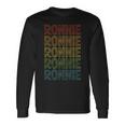 Vintage Ronnie Cool Name Birthday Long Sleeve T-Shirt Gifts ideas
