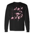 Vintage Sakura Cherry Blossom Japanese Graphical Art Long Sleeve T-Shirt Gifts ideas
