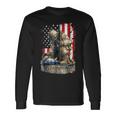 Vintage Us Flag Veteran Thank You Military Boot Veteran Day Long Sleeve T-Shirt T-Shirt Gifts ideas
