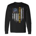 Vintage Usa American Flag Retired Us Air Force Veteran Wife Men Women Long Sleeve T-shirt Graphic Print Unisex Gifts ideas