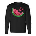 Watermelon Slice Melon Summer Vacation Season Fruit Lovers Long Sleeve T-Shirt T-Shirt Gifts ideas