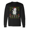 Westie Dog Lover Xmas Santa Ugly Westie Christmas Long Sleeve T-Shirt Gifts ideas