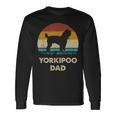 Yorkipoo Dad For Men Yorkipoo Dog Lovers Vintage Dad Long Sleeve T-Shirt Gifts ideas
