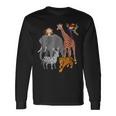 Zoo Animals Shirt Wildlife Birthday Party A Day At The Zoo Long Sleeve T-Shirt T-Shirt Gifts ideas