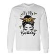 20Th Birthday Decorations Girl Messy Bun 20 Years Old Bday Long Sleeve T-Shirt Gifts ideas