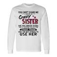 You Cant Scare Me I Have A Crazy Bestie Leopard Pink Standard Long Sleeve T-Shirt Gifts ideas