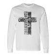 Christian Jesus Lion Of Tribe Judah Cross Lion Of Judah V3 Long Sleeve T-Shirt Gifts ideas