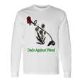 Dads Against Weed Funny Gardening Lawn Mowing Fathers Men Women Long Sleeve T-shirt Graphic Print Unisex Gifts ideas