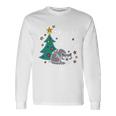 Furry And Bright Cute Christmas Cat Long Sleeve T-Shirt Gifts ideas