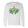 Green Shamrocks Irish Cute Unicorn Girls St Patricks Day Long Sleeve T-Shirt Gifts ideas