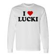 I Love Lucki I Heart Lucki Long Sleeve T-Shirt Gifts ideas