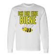 Lustiges Bienen-Motiv Langarmshirts Ich bin eine Biene in Weiß für Imker Geschenkideen