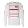 Merica Nutrition Facts V2 Long Sleeve T-Shirt Gifts ideas