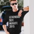 10 Geburtstag Geschenk 10 Jahre Legendär Seit August 2013 Langarmshirts Geschenke für Ihn