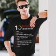 10 Things I Want In My Life Cars More Cars V2 Long Sleeve T-Shirt Gifts for Him