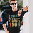 31 Jahre Alte Legende Seit 31 November 1991 Langarmshirts Geschenke für Ihn