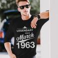 60 Geburtstag 60 Jahre Alt Legendär Seit März 1963 V5 Langarmshirts Geschenke für Ihn