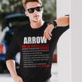 Arrow Fact Fact Arrow For Arrow Fact Long Sleeve T-Shirt Gifts for Him