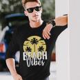 Beach Vibes Summer Long Sleeve T-Shirt Gifts for Him