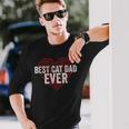 Best Cat Dad Ever Cat Heart Love Cats Fathers Day Long Sleeve T-Shirt Gifts for Him