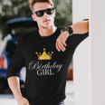 Birthday Girl Queen Crown Limited Edition Long Sleeve T-Shirt Gifts for Him