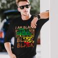 Blackity Black Every Month Black History Bhm African V2 Men Women Long Sleeve T-shirt Graphic Print Unisex Gifts for Him