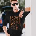 Brown Sugar Babe Black History Queen Melanin Afro African Long Sleeve T-Shirt Gifts for Him