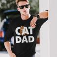 Cat Dad V3 Long Sleeve T-Shirt T-Shirt Gifts for Him