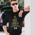 Christmas Cute Dog Xmas Tree Funny Dog Gifts Christmas Men Women Long Sleeve T-shirt Graphic Print Unisex Gifts for Him