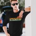 Cool Gymnasts Retro Sunset Girls Gymnastics Long Sleeve T-Shirt Gifts for Him