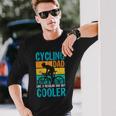 Cycling Dad Langarmshirts für Herren, Cool Papa Radfahrer Design Geschenke für Ihn