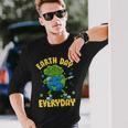 Dabbing Earth Day Everyday Earthday Dab Every Day Planet Long Sleeve T-Shirt T-Shirt Gifts for Him