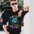 Daddy Of The Shark Birthday Dad Matching Bday Long Sleeve T-Shirt T-Shirt Gifts for Him
